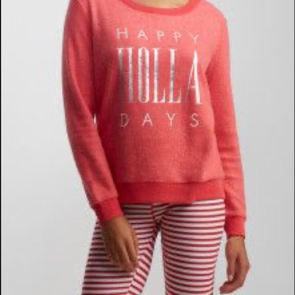 Happy Holla Days Red Sweatshirt